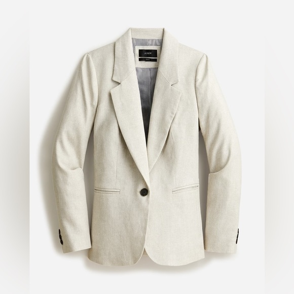 NWOT J.Crew Parke blazer in stretch linen blend BF427